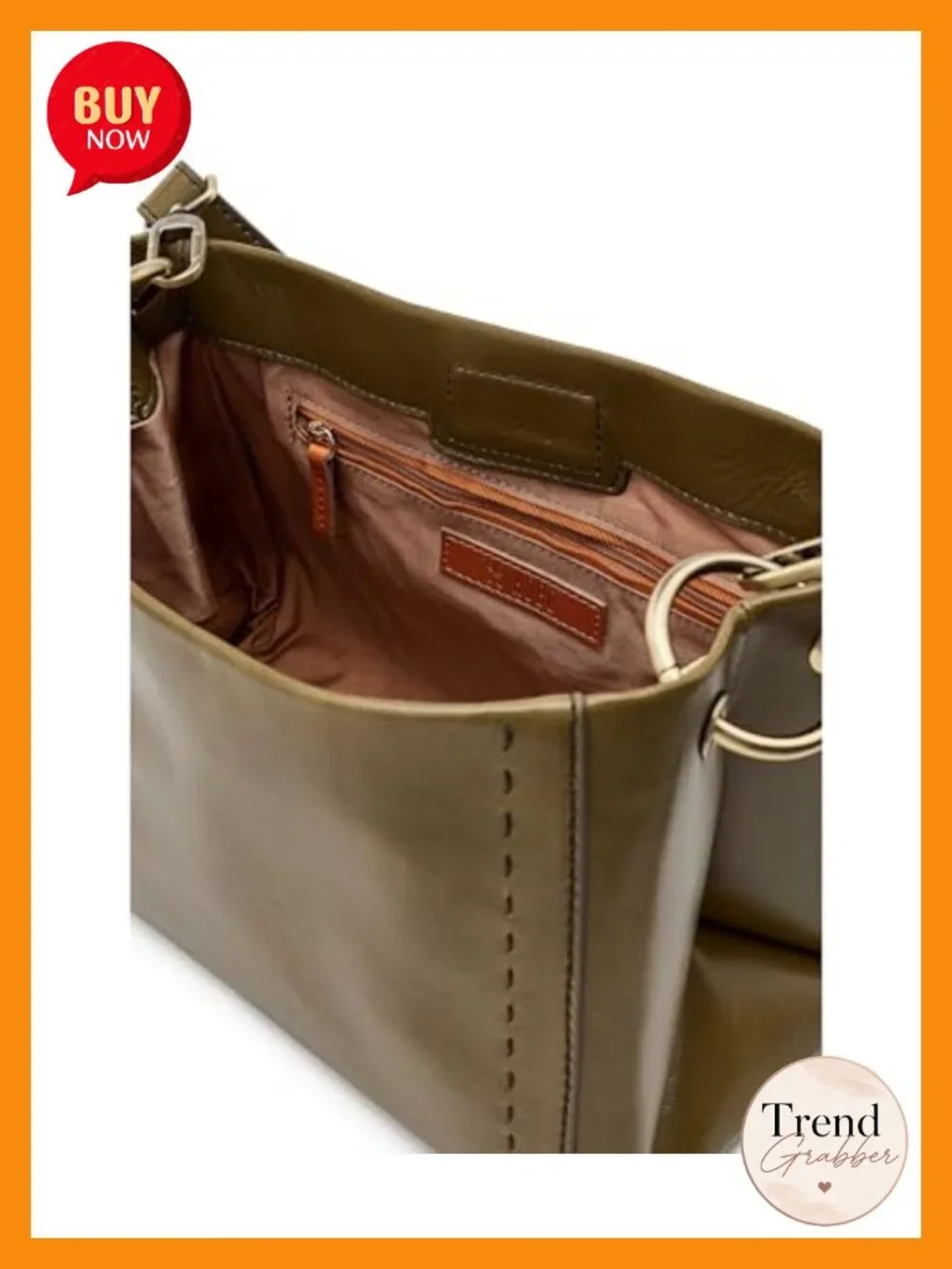 Leather Hobo Shoulder Crossbody Bag with Pockets
